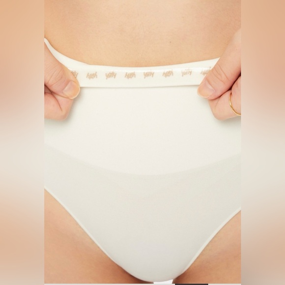 Yitty + Fabletics Nearly Naked Shapewear HW Brief | Ivory | M-L | NWT - Picture 7 of 8